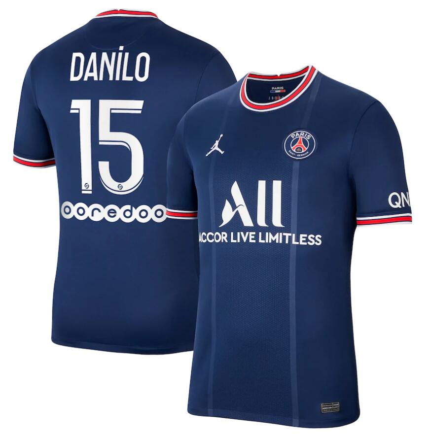 2021/22 Maillot PSG Domicile Soccer Jersey Shirt Danilo 15